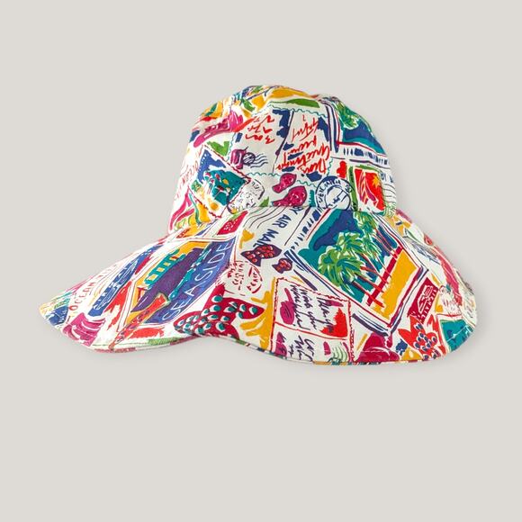 Vintage Accessories - Rare Vintage Liz Claiborne Fish Beach/gardening hat